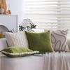 Summer Linen Green Pillowcase Home Hotel Bedroom Pillowcase Sofa Bay Window Cushion Cover Waist Pillowcase