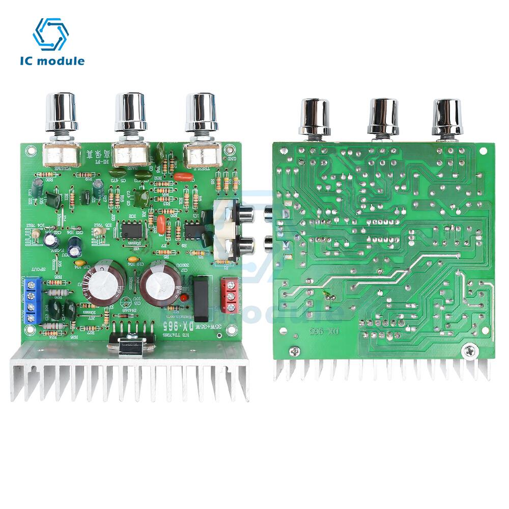 TDA7265 2.0 Kanal 40W+40W High Fidelity HiFi Verstärkerplatine AC 12-15V Zweikanal-Verstärker 4558 Vorverstärker Verstärkermodul