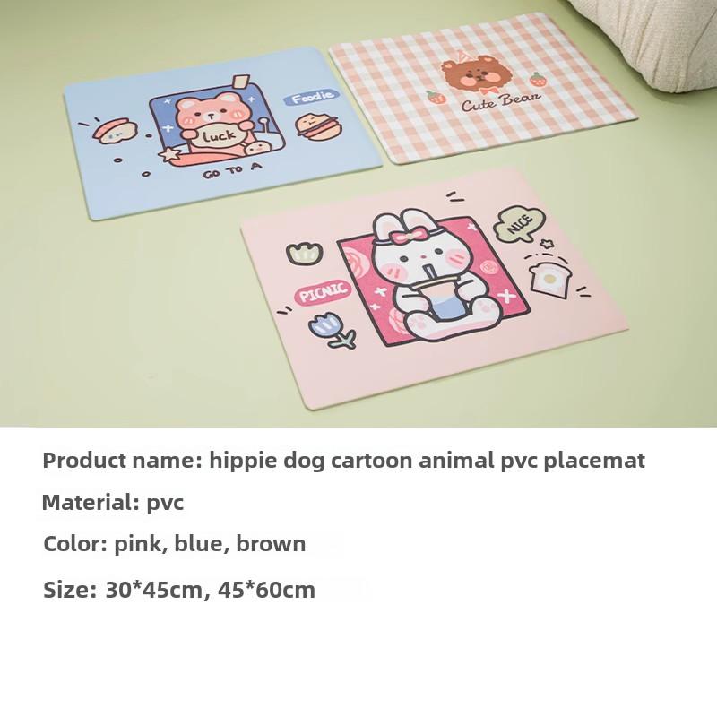 Pet Placemat Cat Dog Eating Cat Bowl Mat Waterproof, Non-slip, Anti-urine and Leak-proof Food Pvc Large Cushion Supplies