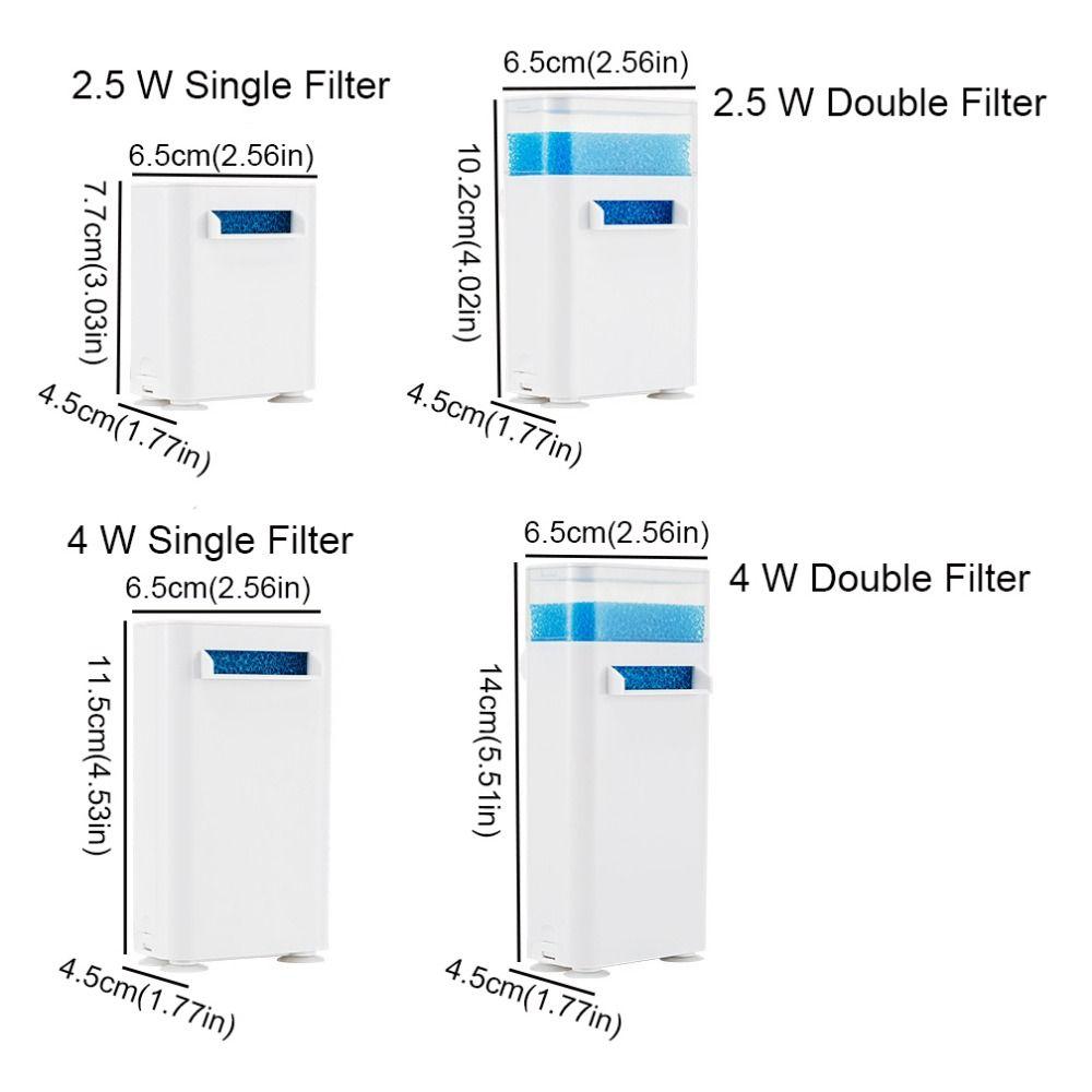 Low Water Level Turtle Tank Filter Silent Water Filter Pump  For Fish Tank