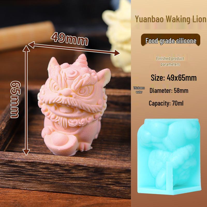 In-Stock Silicone Sheep Mousse Mold - 3D Cartoon, Food-Grade, Cute & Creative Design