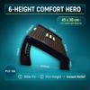 Adjustable Foot Rest for Office Chair with Massage Texture and Roller | Ergonomic Footrest Under Desk with 6 Heights | (Footrest 2)