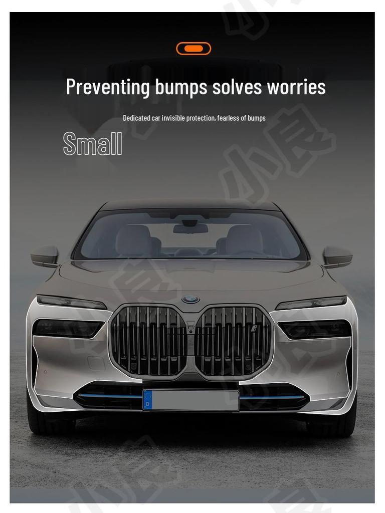 Vorgeschnittene durchsichtige TPU-Schutzfolie für vordere und hintere Stoßfänger - Passend für 23 BMW 7er Modelle