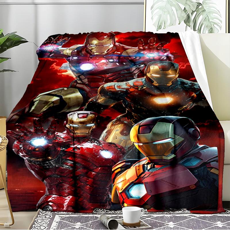 Iron In Action Blanket Flannel Throw for Sofa, Indoor, Camping, Living Room, Office, Chair, And Bed Soft Birthday Gift