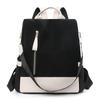 Women's Large Capacity Backpack Color Block Commuter Travel Anti-Theft Backpack Multi-Function Shoulder Bag