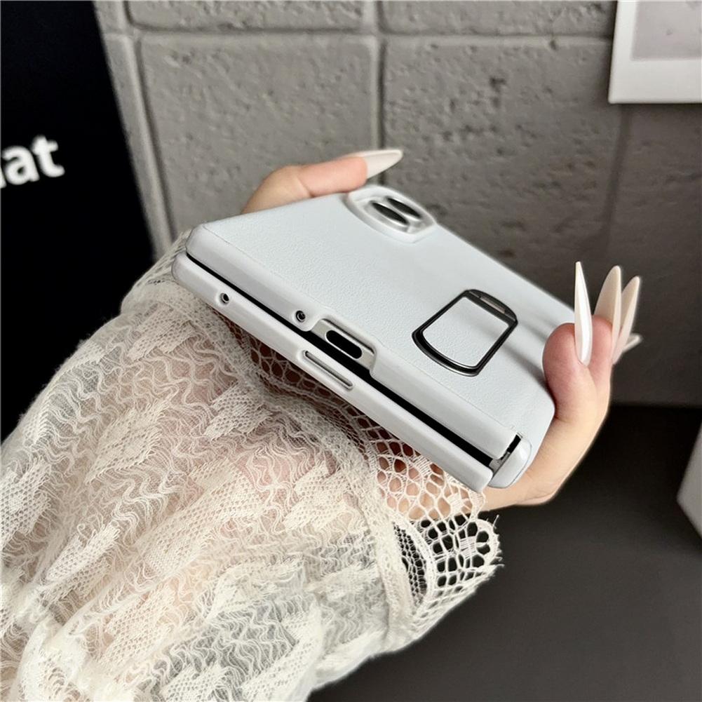 Invisible Stand Holder Magnetic Rotating Phone Case for Samsung Galaxy Z Fold 8 All-inclusive Front Glass Protector Cover