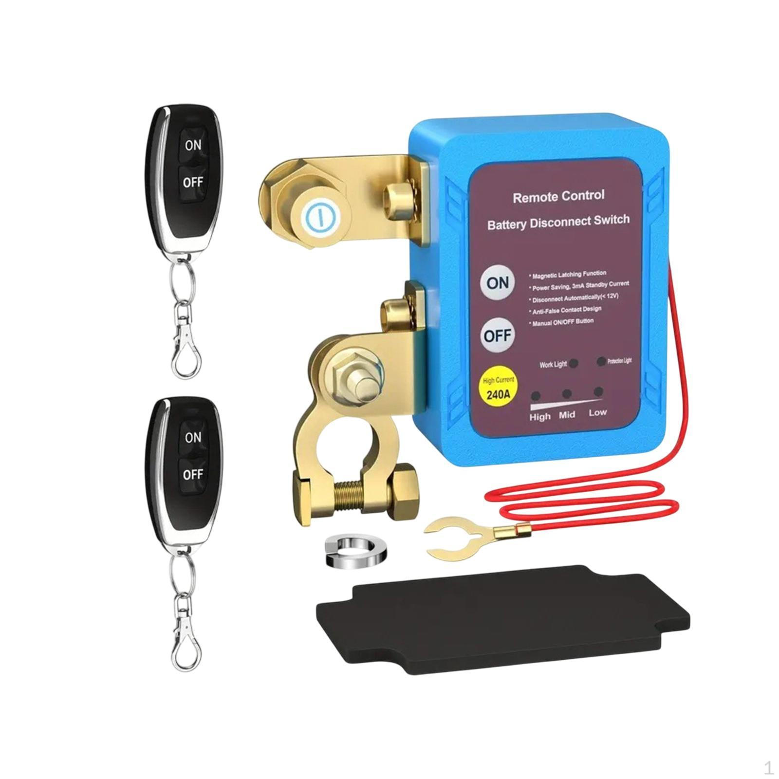 Remote Battery Disconnect Switch Automatic Shut Off RV Professional User Friendly Replace