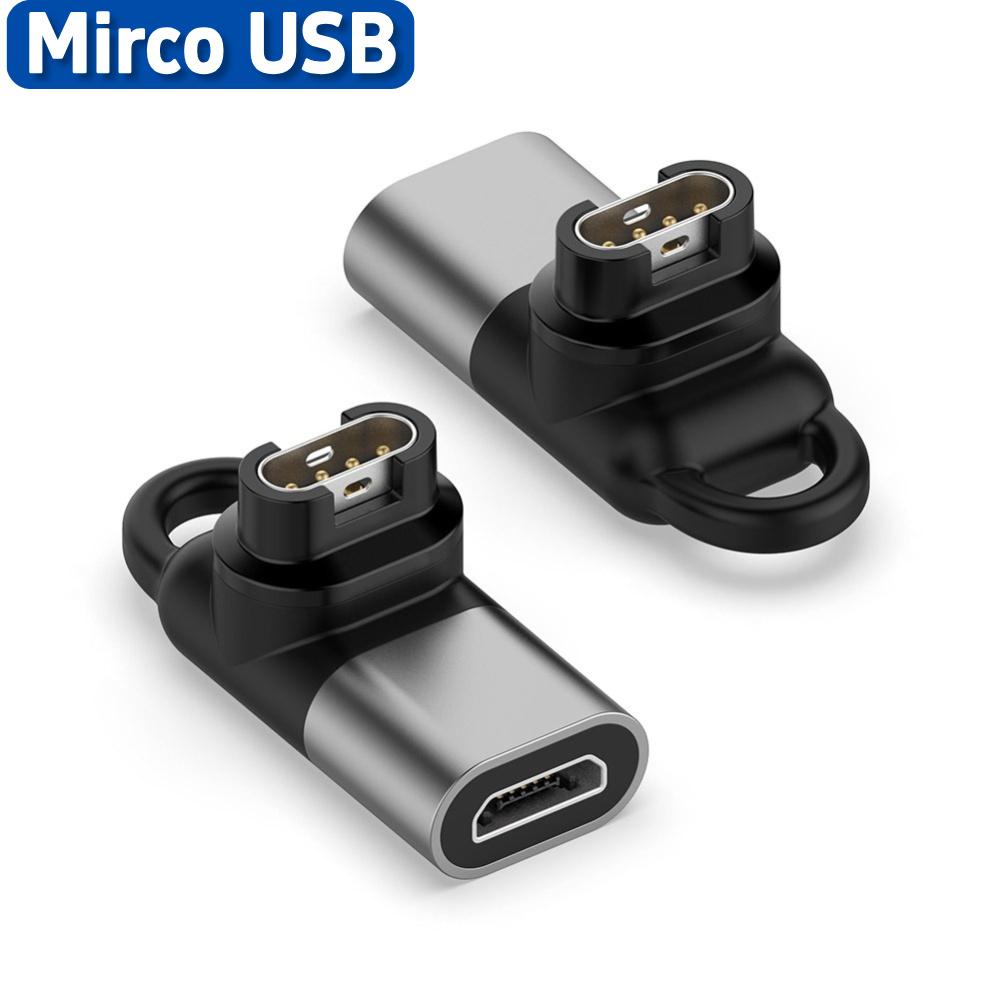 1-5PCS For Micro USB IOS TypeC Charge Adapter for Garmin Fenix 7 7S 7X 6 6S 6X 5 5S 5X Watch Charging Adapter Watch Accessories