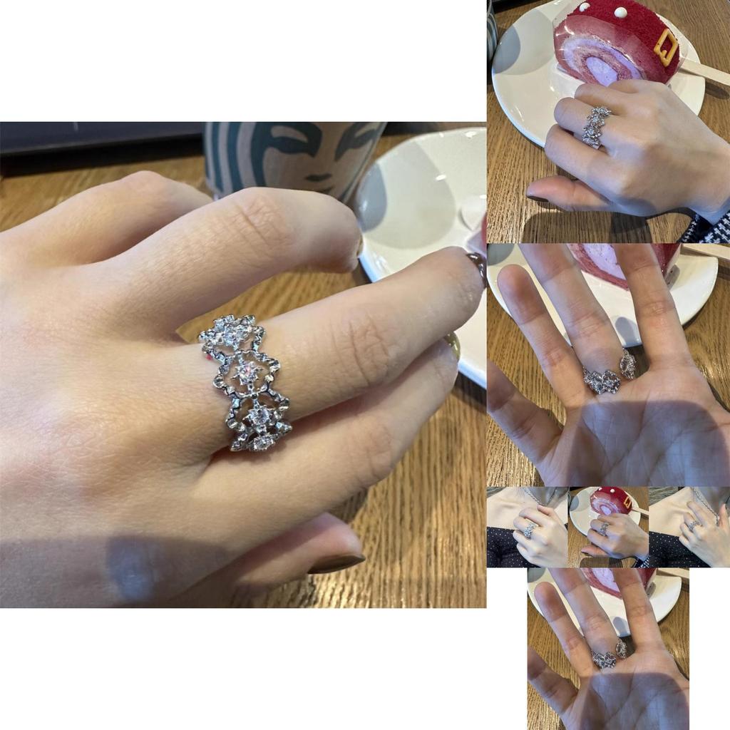 Geometric Copper Ring For Women Featuring Sparkling Diamonds And Unique Style For Summer 2024