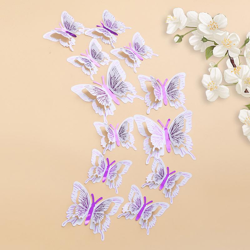 High-End 3D Butterfly Wall Stickers for Living Room & Bedroom Decor