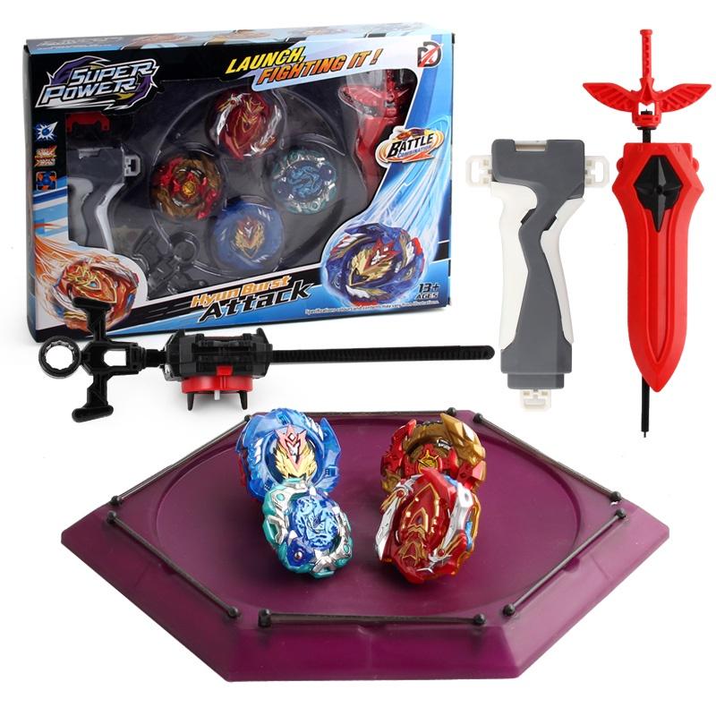 Premium Children's Plastic Metal Toy Boys' Beyblade Set With Launcher Grip And Arena