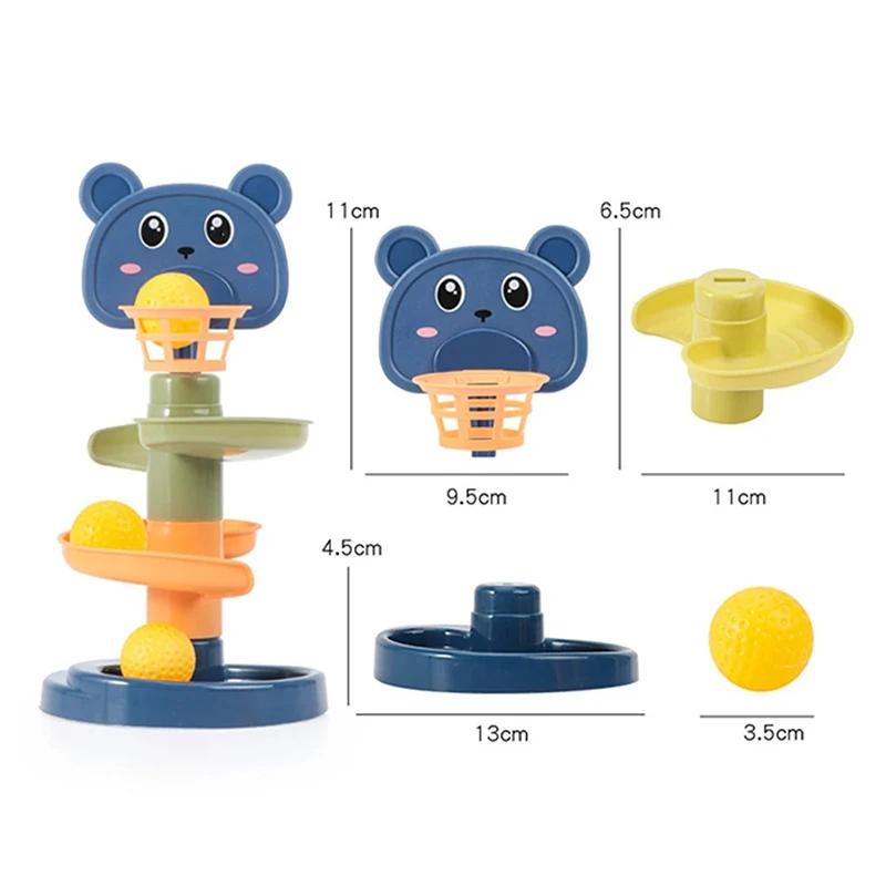 Children Montessori Baby Development For Babies. Early Educational Games. Rolling Ball Tower .Stacking Track Baby Toy!!!