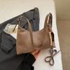 Simple casual baguette bag women's autumn new fashion frosted one-shoulder crossbody bag