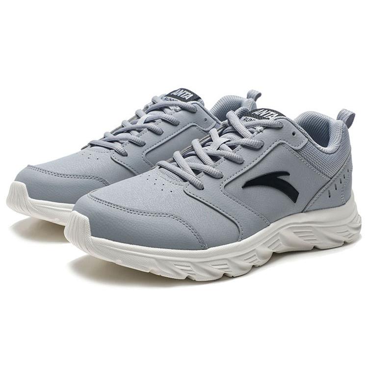 New Anta Running Collection Anti Slip Wear Resistant Low Top Running Shoes Men's Dusty Gray 912355581-13