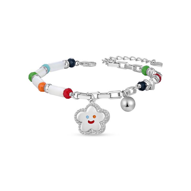 

Colorful Smiley Beaded Bracelet: High-End Jewelry for Women - Niche Design with Dopamine-Boosting Rainbow Hues
