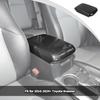 JWWY für 4runner Armlehnenbezug Hülle Polster Mittelkonsolenabdeckung Dekorationsleiste für 2010-2024 Toyota 4runner Innenzubehör, ABS Kohlefaser