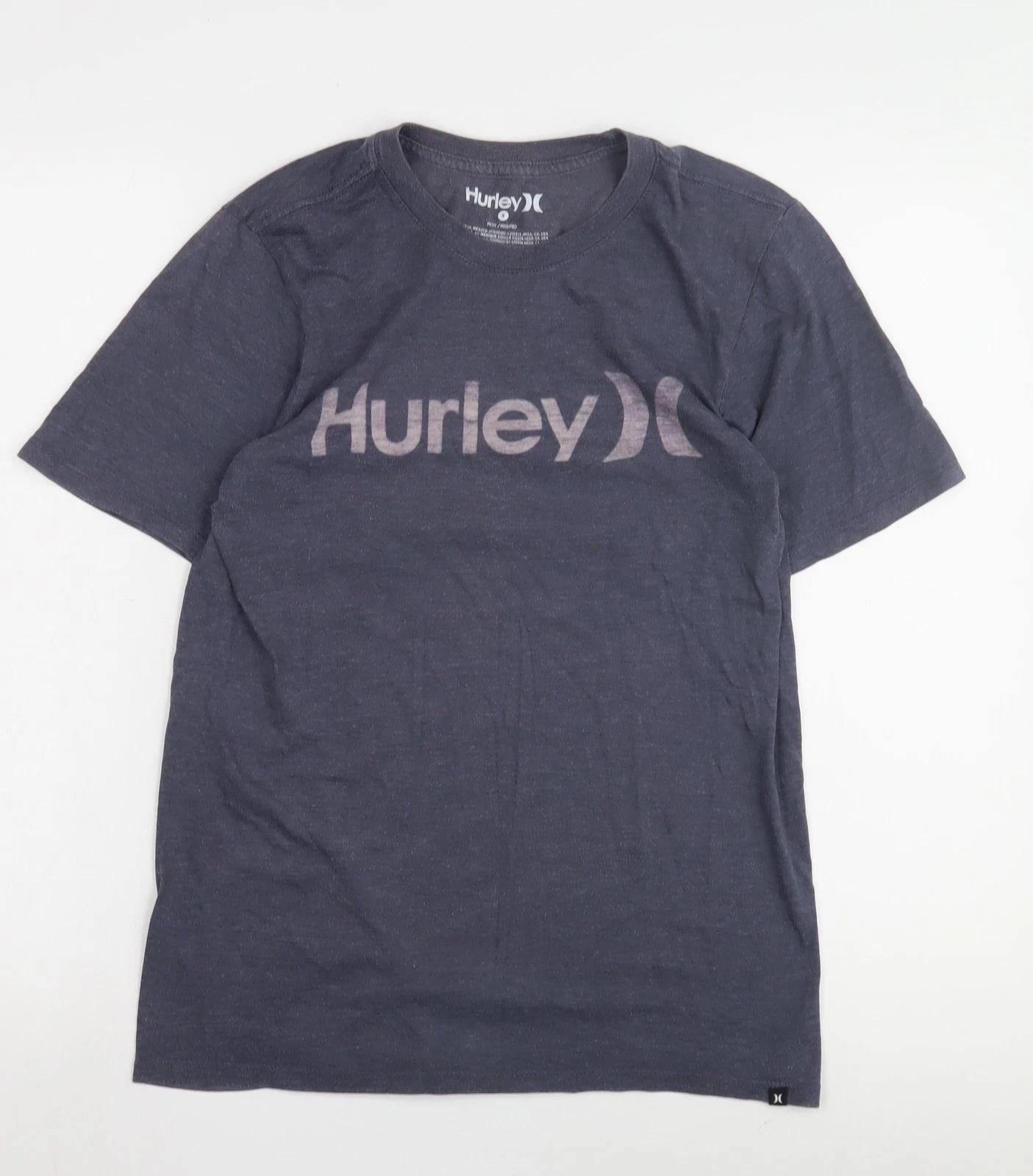

Hurley Men s Blue T-Shirt, Size S, Stylish Short Sleeve Tee 4XL