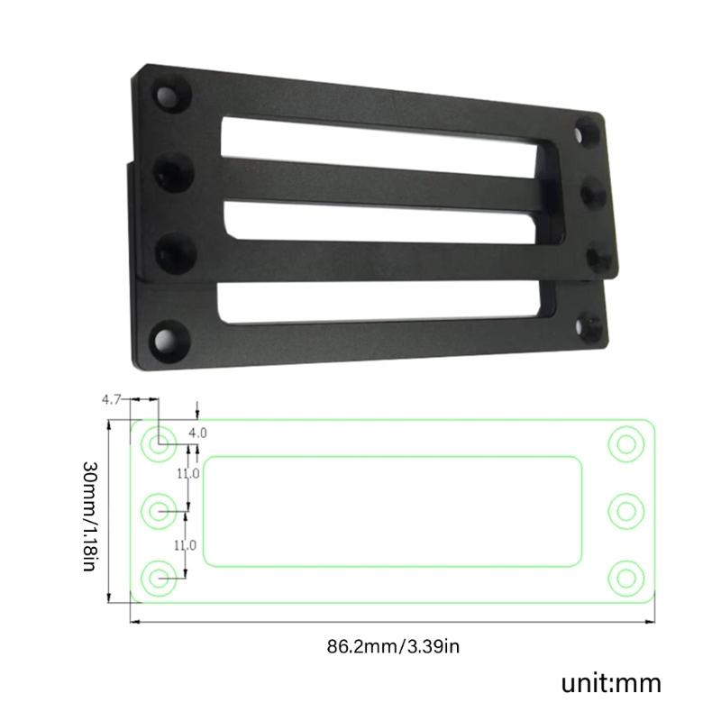 Stackable Aluminum HDD Mounting Frame Optimized For Heat Dissipation for 2.5in Drive Cooling Rack