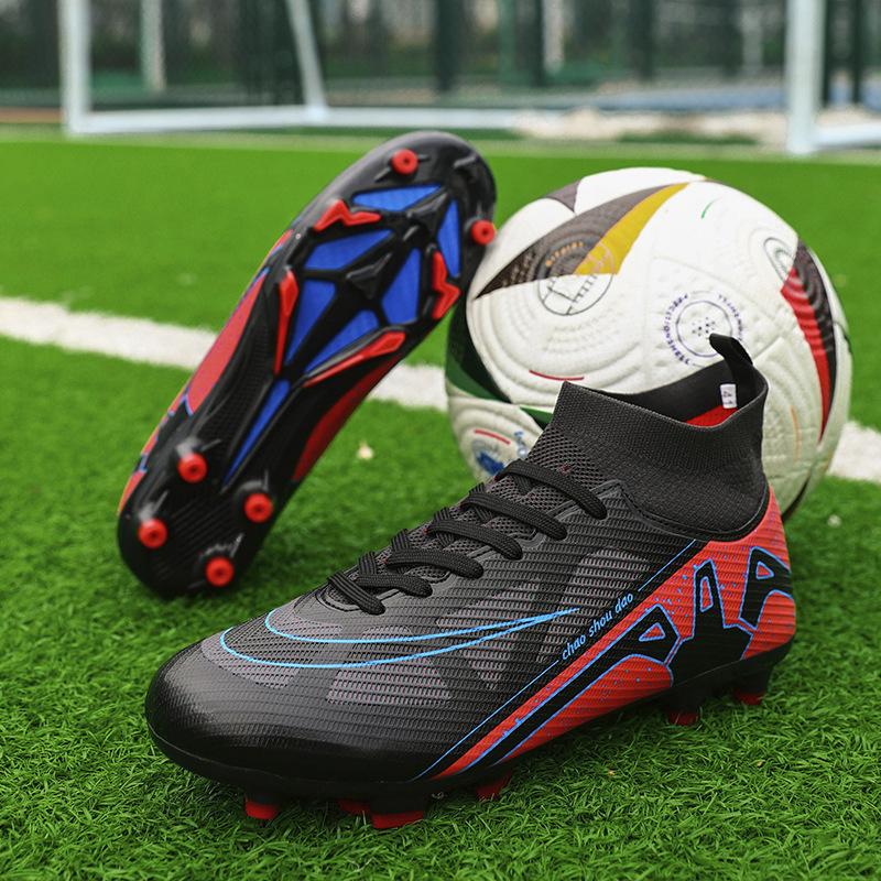 New football shoes Competition grade football shoes Men's high-top spikes Student training shoes Football game sports shoes