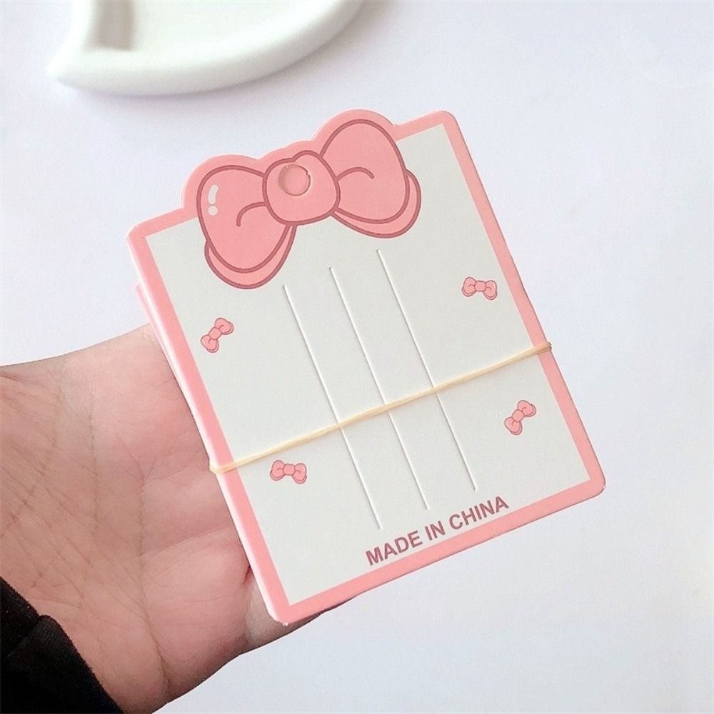 100Pcs Cute Crown Bow Price Tags DIY Hair Accessories Holder Hair Clip Jewelry Display Tags