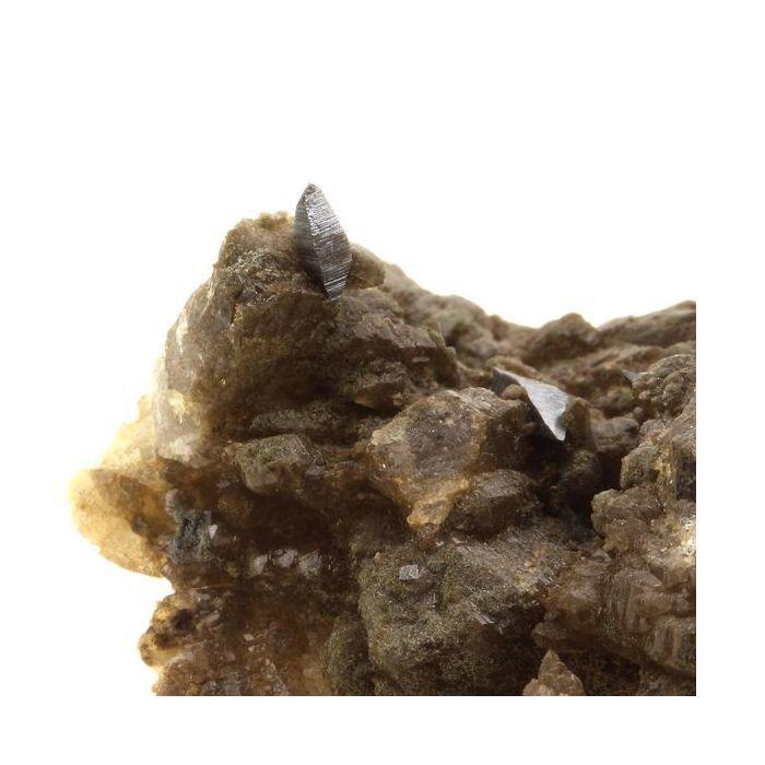 Pierres et Minéraux. Anatase + Quartz. 147.5 ct. Col de La Madeleine, Savoie, France.