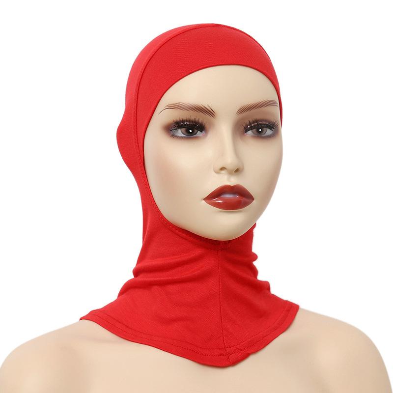 

Muslim Women Inner Hijabs Caps Cotton Underscarf Head Cover Islamic Ninja Hijab Scarf Hat Turban Cap Bonnet Nightcaps