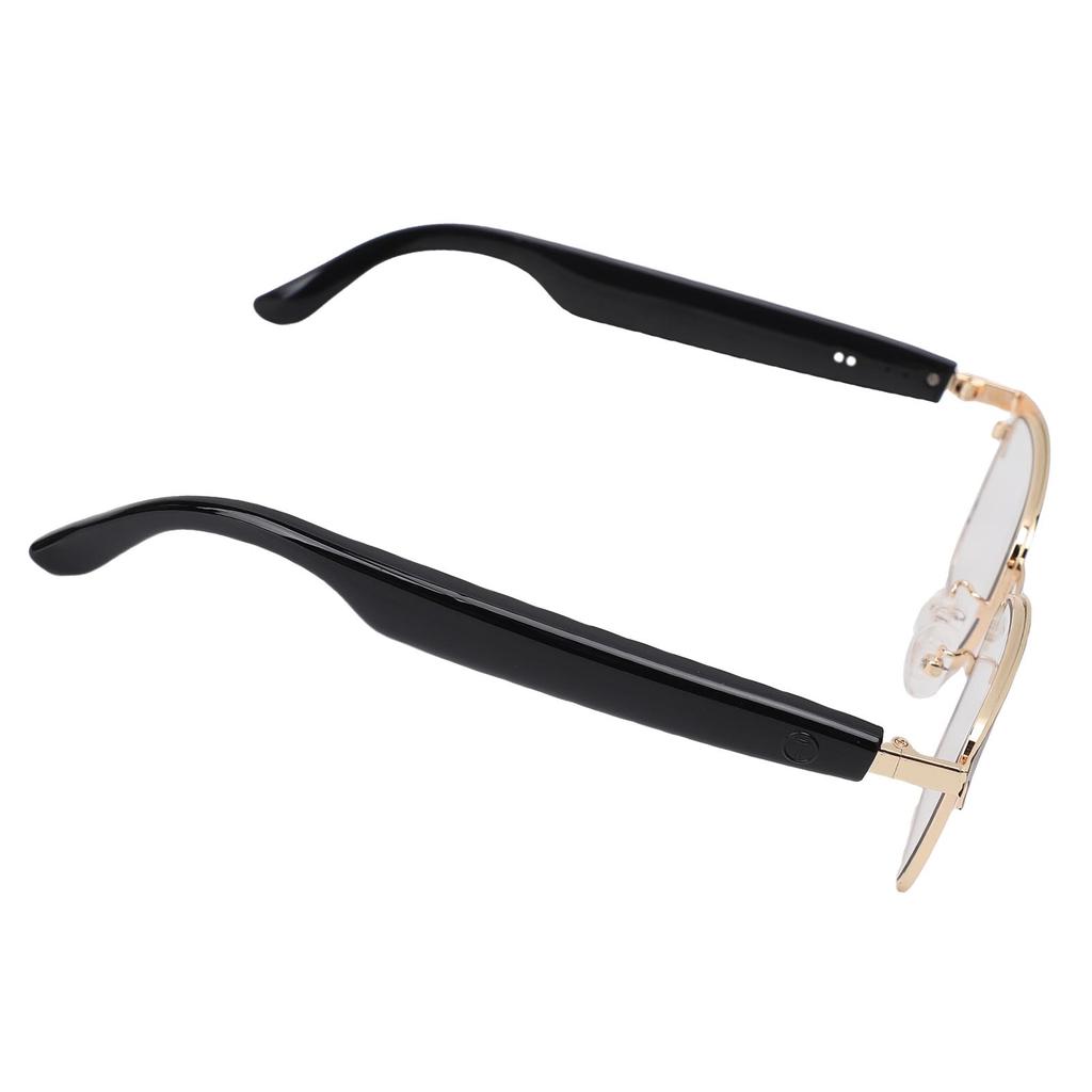 Smart Bluetooth Glasses Built In Microphone and Speaker Voice Control Smart Wireless Sunglasses for Outdoor Gold