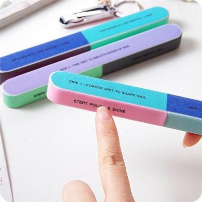 Nail Polish Buffer Nail Art Sanding Files Buffer Block Manicure Pedicure Tools Sand Surface Sponge Nail File