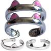1/3pcs Cute Cat Ears Ring Opening Designer Cats Paw Embrace Finger Rings for Women Girls Trendy Pink Ears Ring Jewelry Gift