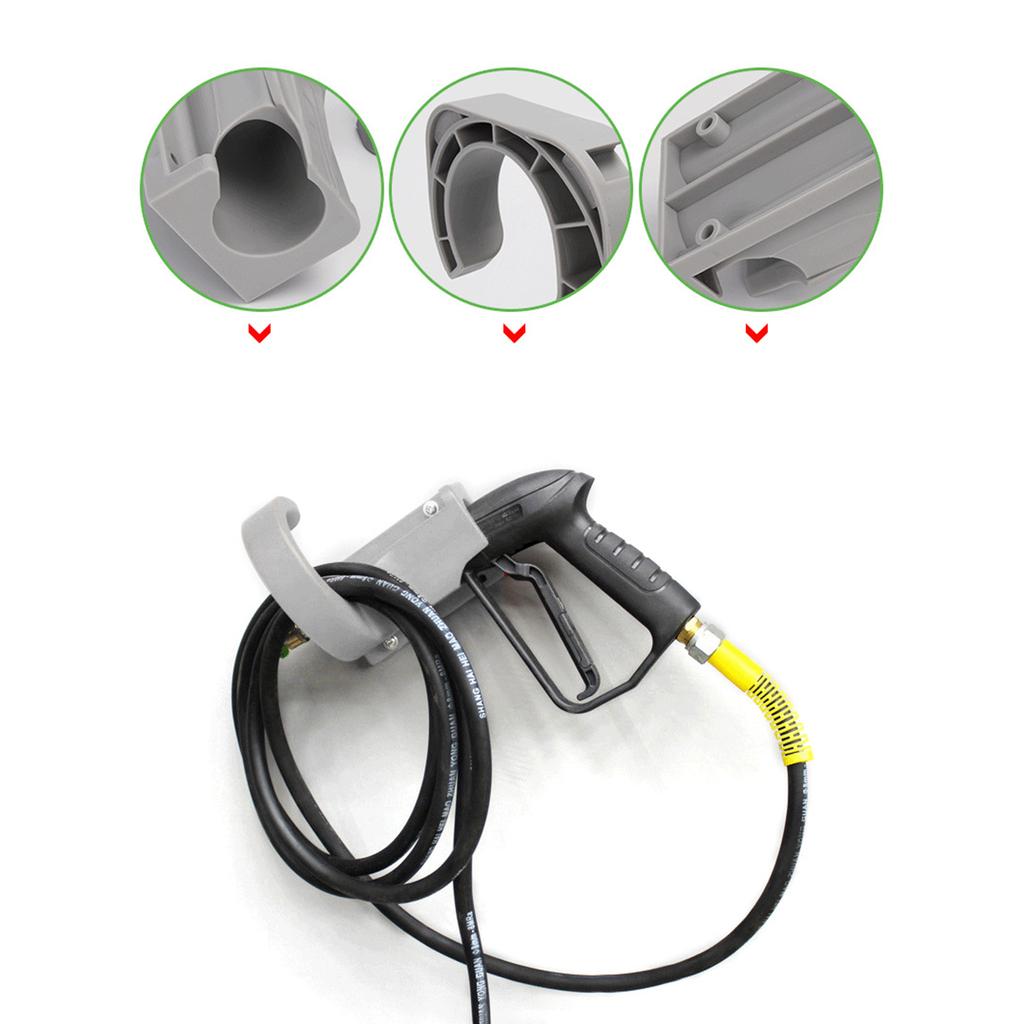 1PC Car Washer Bracket Wall Mounted Wash Pipe Hook Hose High Pressure Water Gun Hanging Rack Cleaning Tool Accessories