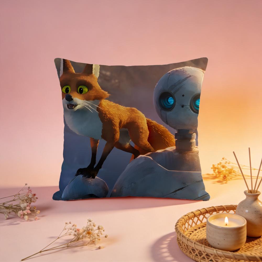 Fashion TThe Wild Robotful Cushion Cover Comfortable Durable Pillow Cover MultiScene for Home Office Car Sofa