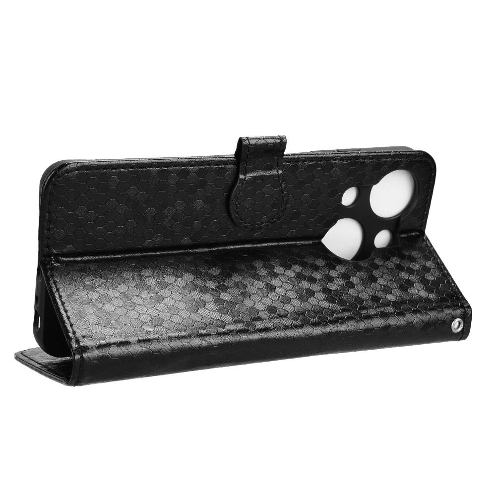 For Itel A50C Wallet Case Dot Pattern Imprint PU Leather Phone Cover