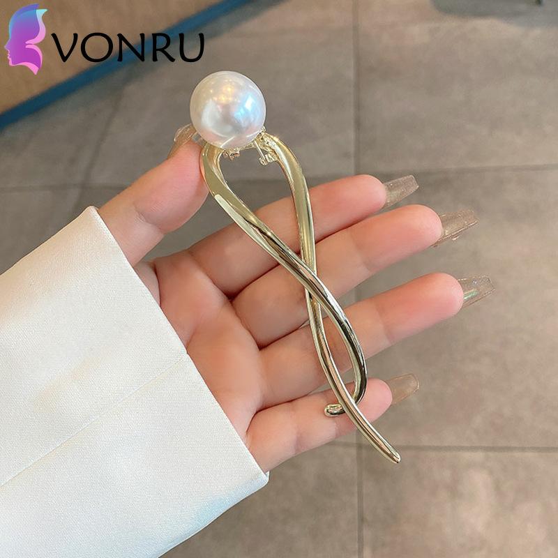 Buy Elegant Korean Butterfly Pearl Hair Clips Hairpins Fashion Sweet