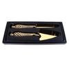 Zinc Alloy Cake Cutter Serving Spatula Non Slip Handle Gold Cake Serving Set  Afternoon Tea