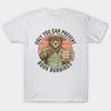Asian Size Men Black Print T-shirt Only You Can Prevent Book Burnings No-Cut Print Cotton Tshirt