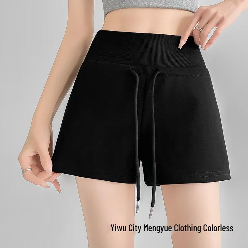 

2026 American Spicy Girl Loose Grey Sports Shorts: Casual, Tight-fitting, Three-quarter, and Drawstring Design for Summer L (105-120 Jin)