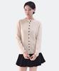 Clace 100% Wool Loose Fit Cardigan With Button Details_Ivory