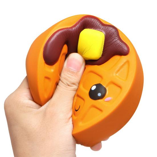 Squishy Chocolate Cake Waffle Scented Slow Rising Kids Adult Stress Relief