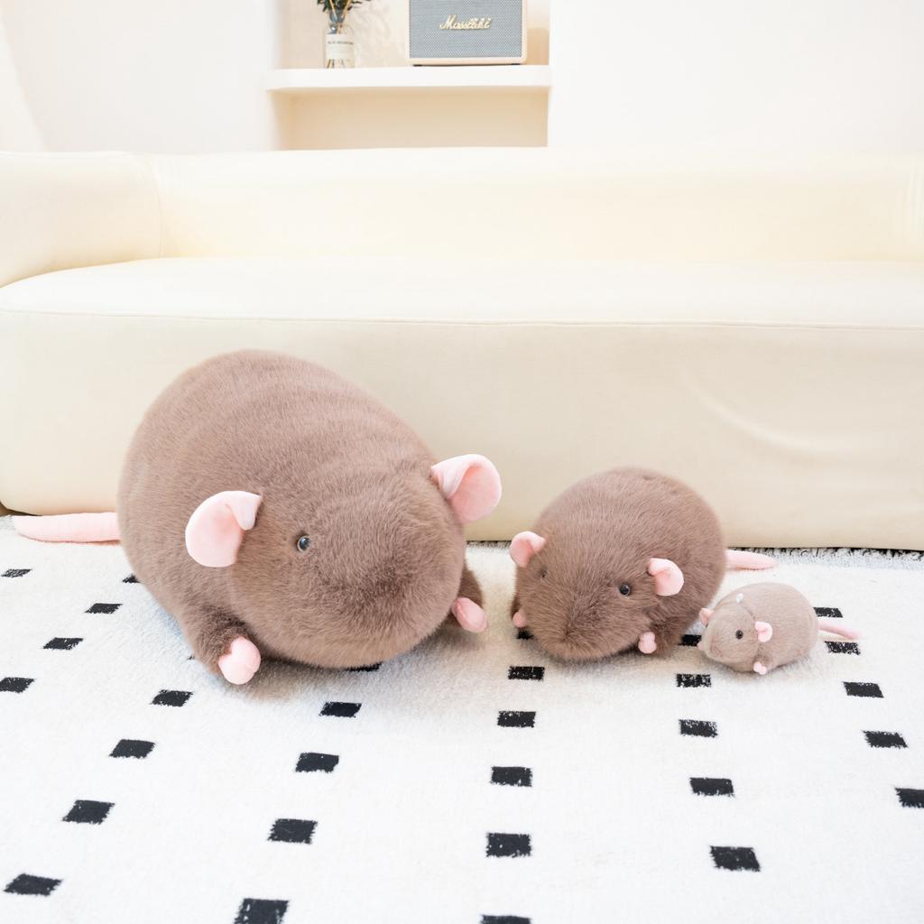 Niedliche Simulation liegende Maus Puppe Plüschtier kleine Maus Hamster Puppe Junge Beruhigungspuppe