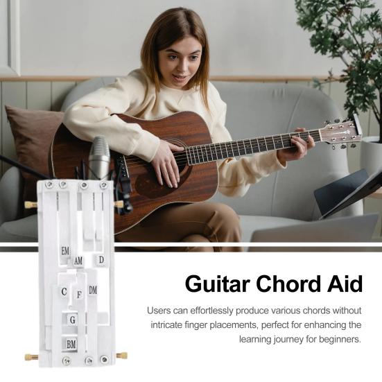 Guitar Chord Presser Guitar Aid Chord Trainer Narzędzie do nauki gry na gitarze dla początkujących System ćwiczeń akordów