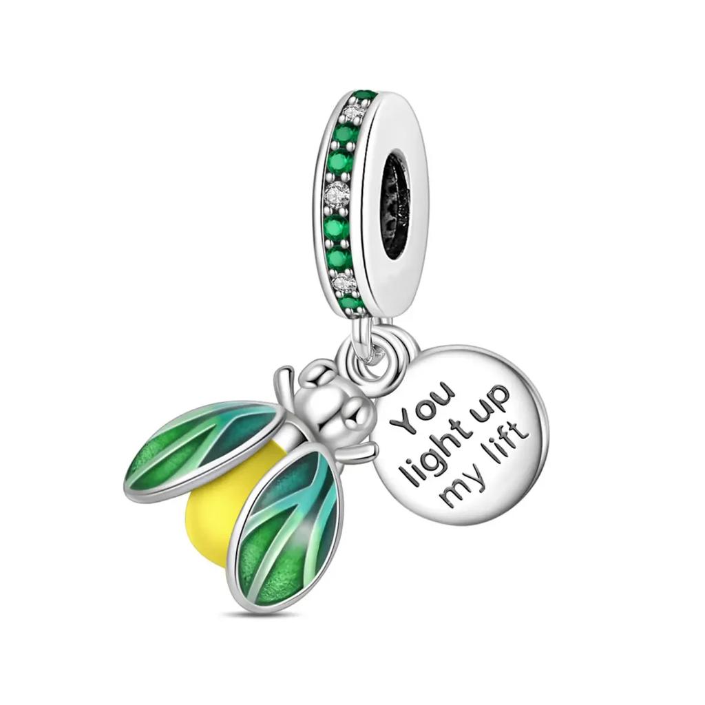 Kupferanhänger Niedliches Tier Kletterfrosch Anhänger Blau Grün Passend für Original Armband Damen Armband Geschenk