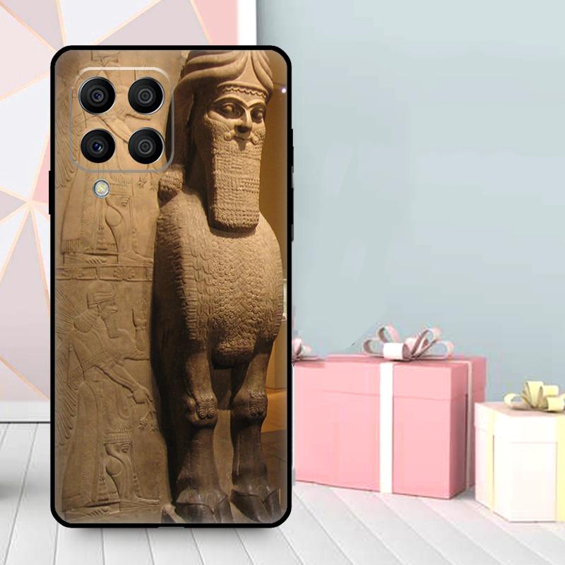 Lamassu Assyrian Winged Lion Case For Samsung Galaxy M16 M31 M21 M13 M33 M53 M15 M35 M55 M36 M56 M12 M32 M52 M14 M34 M54