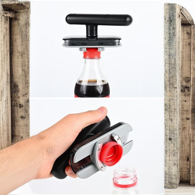 Adjustable Multi-Functional Bottle Can Opener Non-Slip Easy Grip Lid Remover for Kitchen Home Elderly Arthritis Sufferers Use