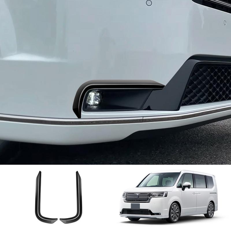 For Honda Stepwgn Spada RP8   2024  ABS black Front Bumper Front FogLights frame  fog Lamp Cover Exterior accessories