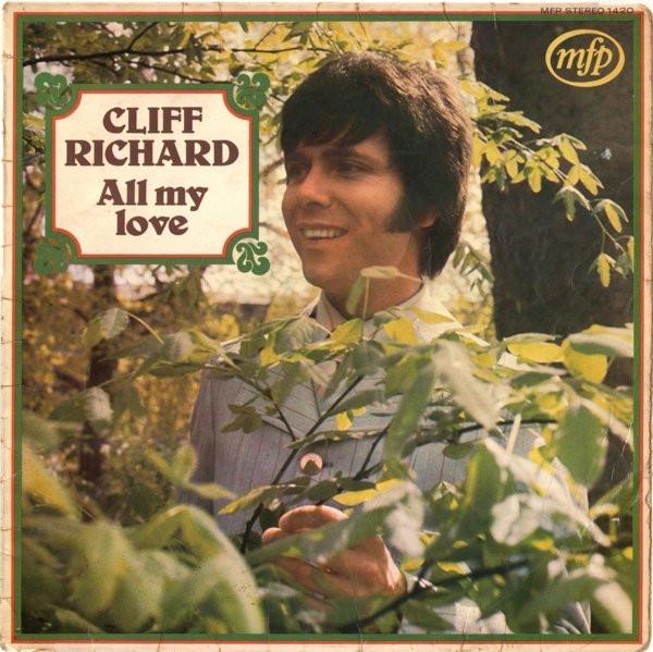 

LP Record CLIFF RICHARD - All My Love MFP1420 Music For Pleas 1970 UK Rock Used