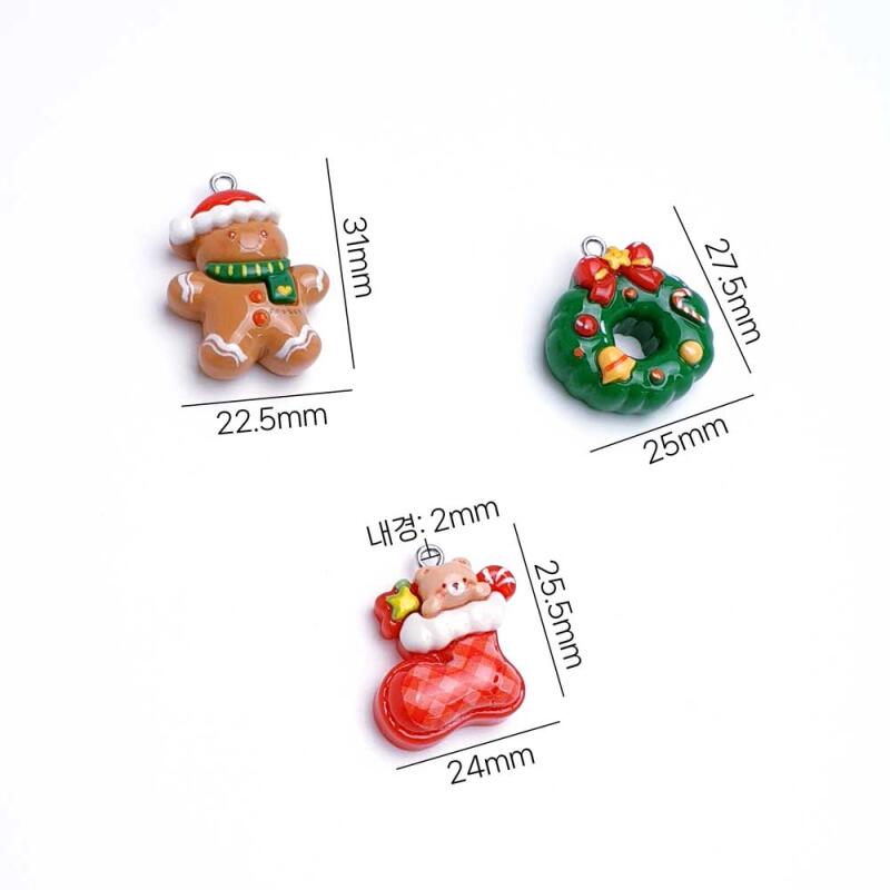 White Christmas Keychain Pendant Accessories