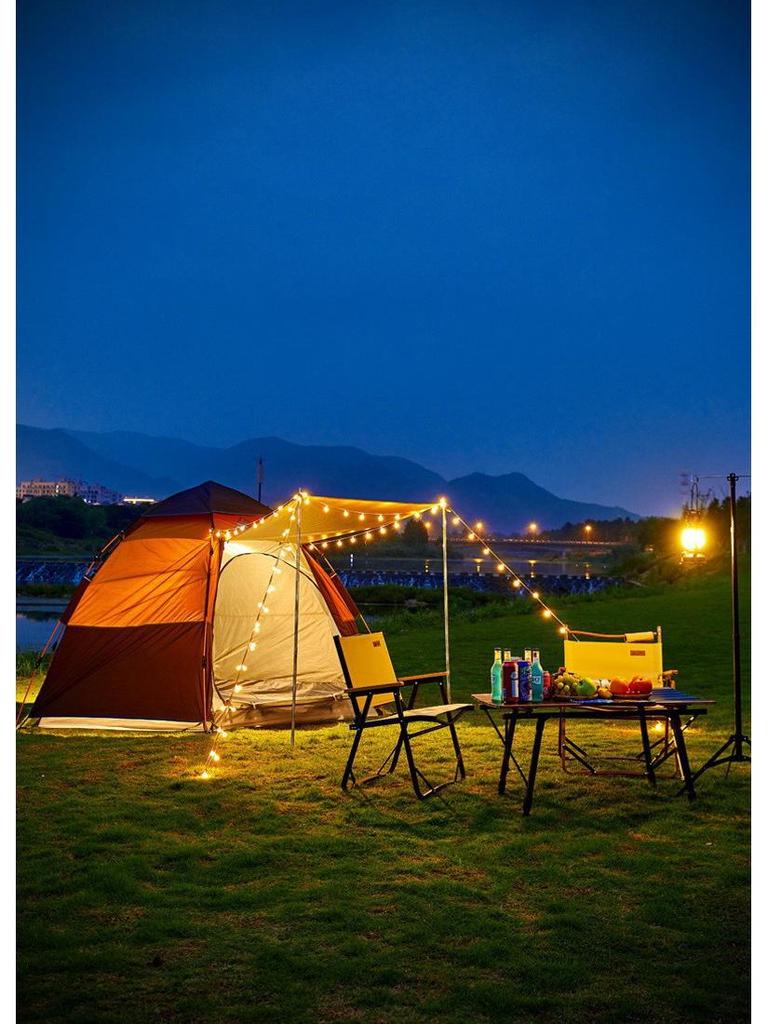 Portable Automatic Fast-Opening Rainproof Tent for 2-4 People - Ideal for Outdoor Camping, Wilderness, & Beach