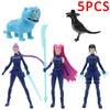 ???  5pcs/Set Kpop Demon Hunters Action Figure Toy Derpys Tiger Rumi Mira Zoey Sussy Figurine Doll For Fans Gift