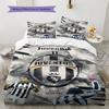 Juventus Muster Bettwäsche Set Bettbezug Kissenbezug Heimdeko Geschenk (1 Bettbezug + 2 Kissenbezüge, ohne Füllung)