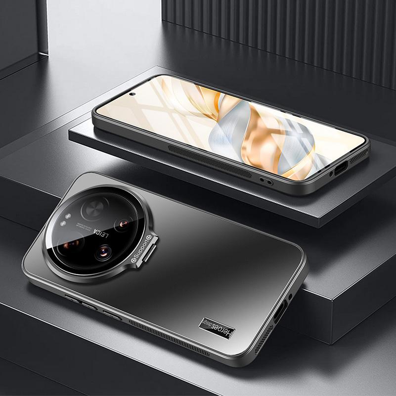 Carcasă de protecție complet înfășurată și cu suport retractabil pentru lentila de sticlă Pentru Xiaomi 17 Ultra Mi 17 Pro Max 15s Pro 15 Ultra 14 13T Capac